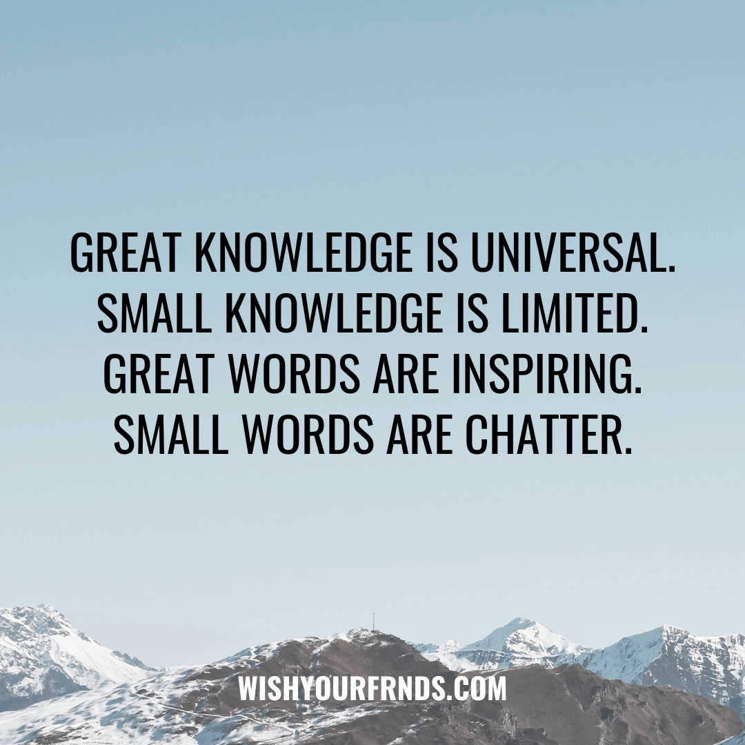 Understanding Knowledge Quotes