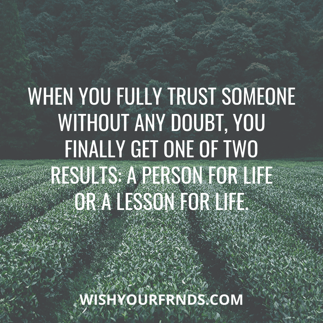 Trust Quotes For Relationship