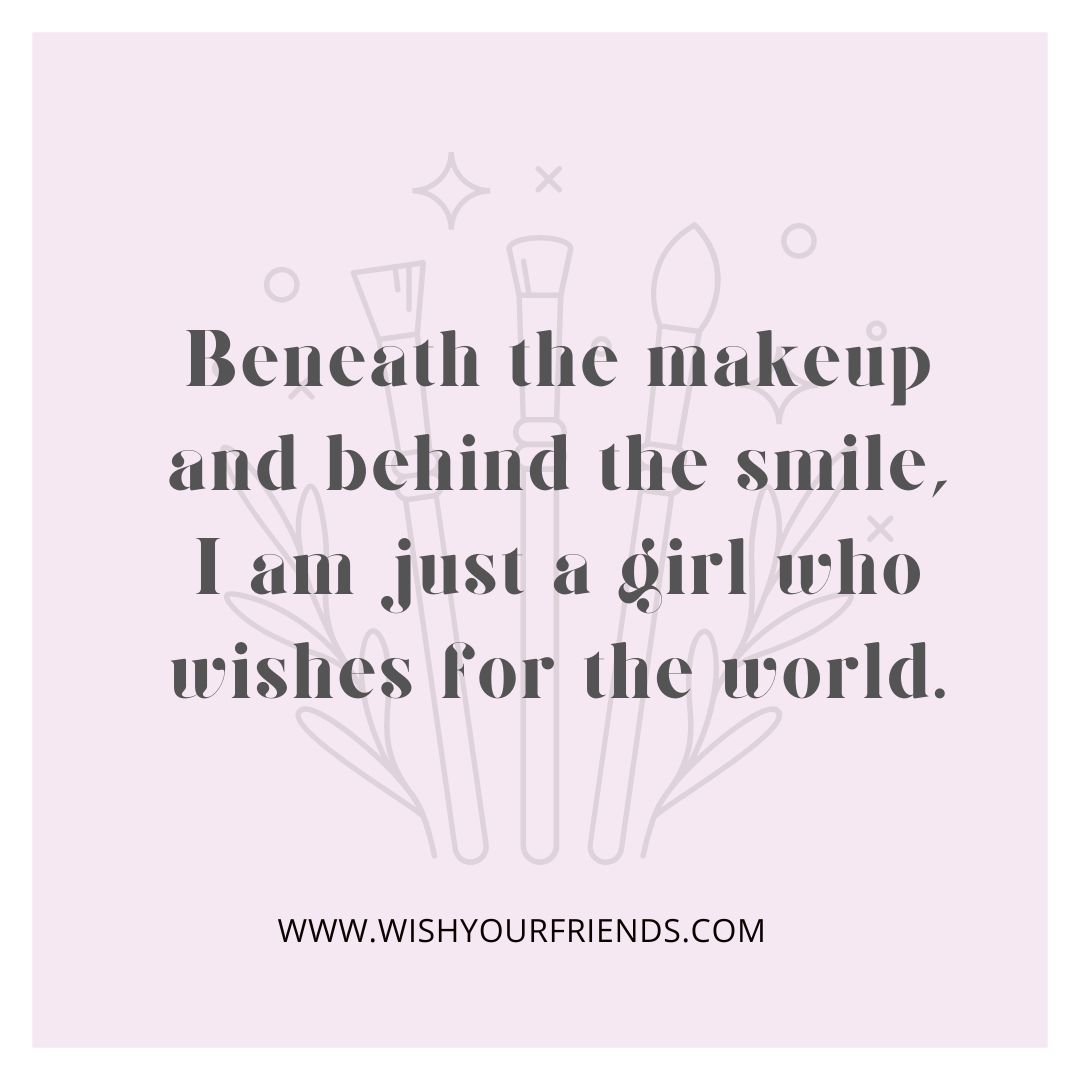 150 Best Makeup Captions Wish Your Friends