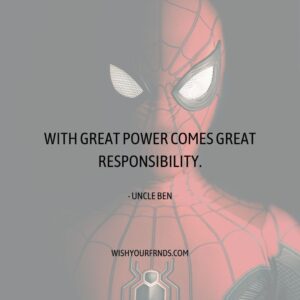 Top #10 Spiderman Quotes Your Friendly Neighborhood Superhero