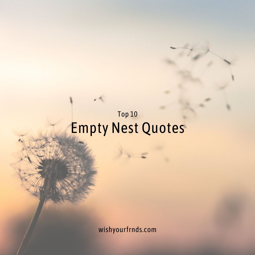 Top #10 Empty Nest Quotes - Wish Your Friends