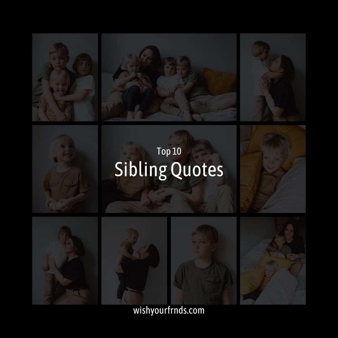 Top 10 Sibling Quotes Wish Your Friends
